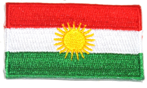 Aufnäher Flagge Kurdistan, Größe 6,5 x 4 cm