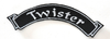 Aufnäher Schriftzug "Twister" Größe 10 x 3,5 cm