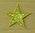 Aufnäher Stern GOLD Metallfaden mit Stickrand, Größe 3 cm