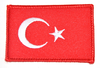 Aufnäher Flagge Türkei, Größe 6,6 x 4,4 cm
