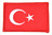 Aufnäher Flagge Türkei, Grösse 6,6 x 4,4 cm