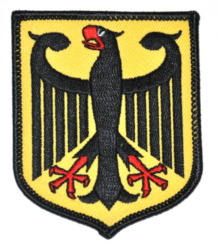 Aufnäher Wappen "Deutschland-Adler", Größe 6 x 7,5 cm