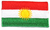 Aufnäher Flagge Kurdistan, Grösse 6,5 x 4 cm