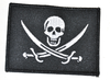 Aufnäher Piratenflagge, Größe 8 x 6 cm