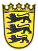 Aufnäher Wappen "Baden-Württemberg", Größe 4,8 x 6,8 cm