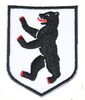 Aufnäher Wappen "Berlin", Größe 5,1 x 6,7 cm