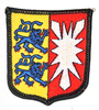 Aufnäher Wappen "Schleswig Holstein", Größe 5,4 x 6,3 cm