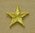 Aufnäher Stern GOLD Metallfaden, Größe 3 cm
