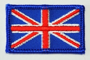 Aufnäher Flagge Großbritannien, Größe 5 x 3 cm