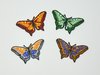 Aufnäher Motiv Schmetterling Edelfalter, Größe 5,5 x 3,5 cm - verschiedene Farben