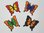 Aufnäher Motiv Schmetterling Zipfelfalter, Grösse 5 x 4,5 cm - verschiedene Farben