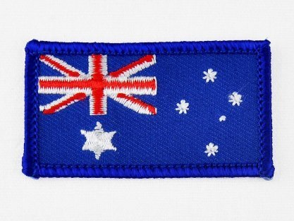 Aufnäher Flagge Australien, Größe 5,5 x 3 cm