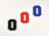 Aufnäher Buchstabe "O", College Style, Höhe 5 cm mit Bügelbeschichtung  -  verschiedene Farben