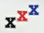 Aufnäher Buchstabe "X", College Style, Höhe 5 cm mit Bügelbeschichtung  -  verschiedene Farben