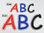 Aufnäher Buchstabe "E", Comic Sans, Höhe 8 cm mit Bügelbeschichtung  -  verschiedene Farben