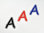 Aufnäher Buchstabe "A", Comic Sans, Höhe 5 cm mit Bügelbeschichtung  -  verschiedene Farben