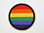 Aufnäher Motiv Regenbogen/Rainbow, Grösse 5 cm, rund